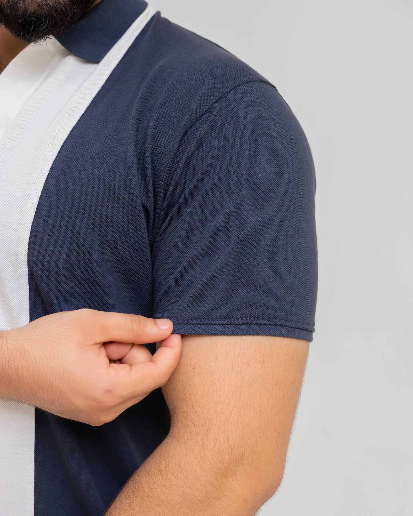 CLASSIC GREY PIQUE POLO