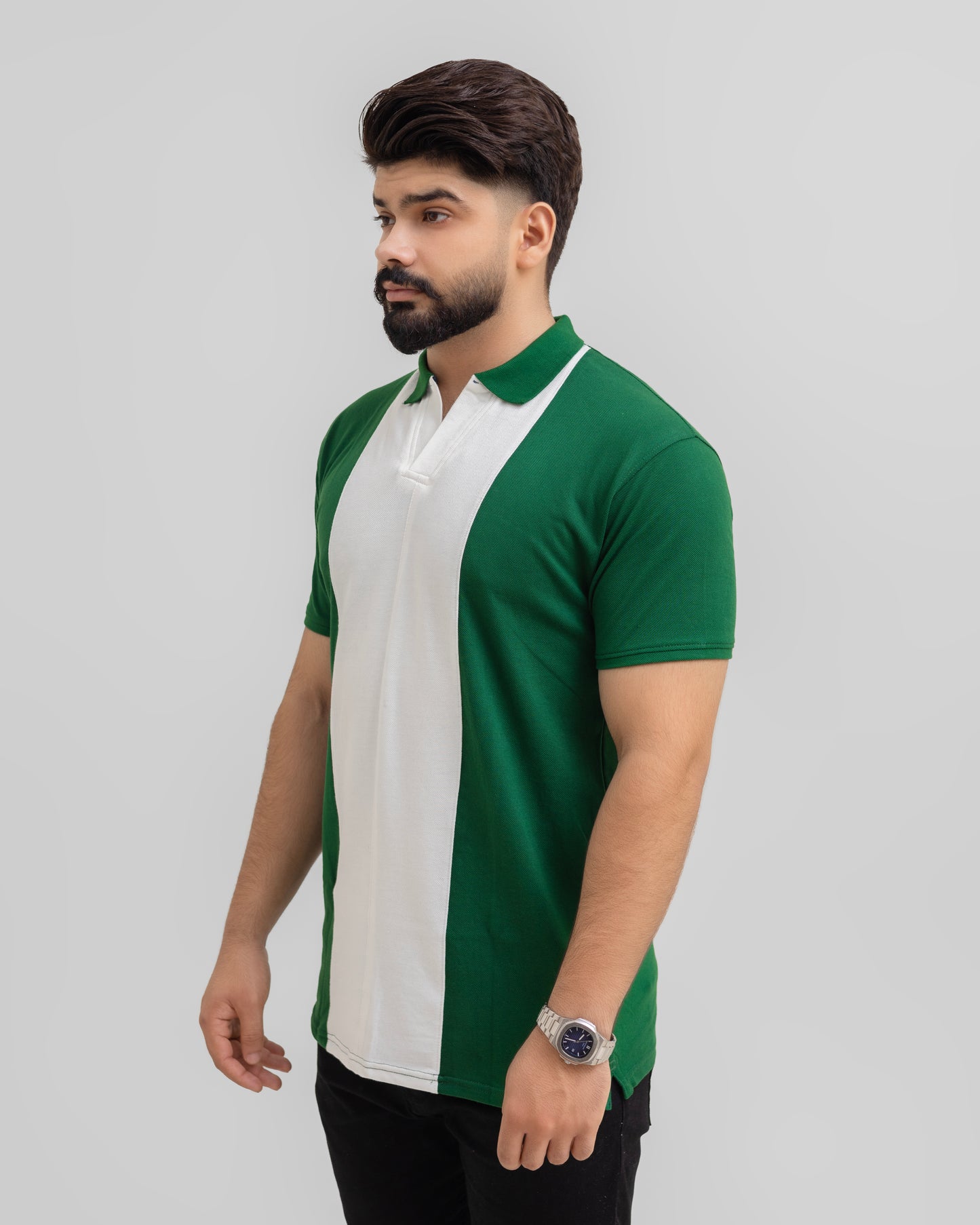 EXCLUSIVE GREEN PIQUE POLO