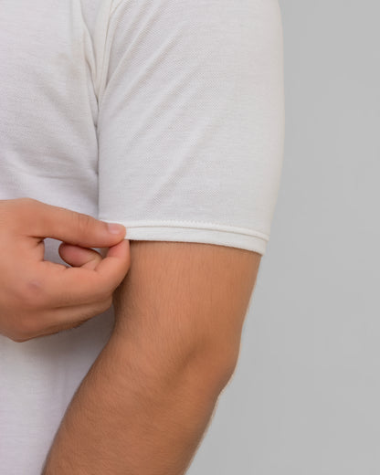 EXCLUSIVE WHITE  PIQUE POLO